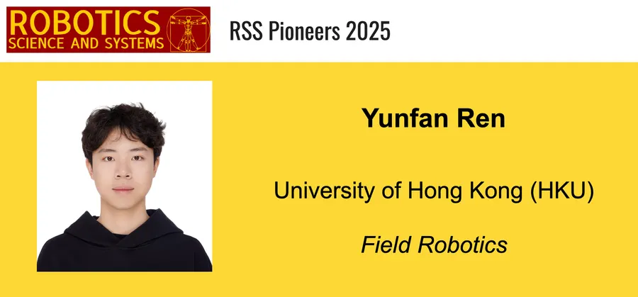 I was accepted by RSS Pioneers Workshop 2025!